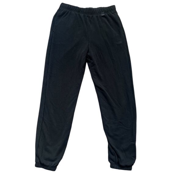 The North Face High Rise Black Women’s Jogger Sweatpants Size Medium Black Logo - Picture 1 of 11
